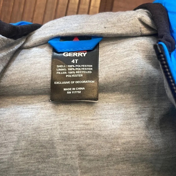 Gerry Kids' Jersey Lined Jacket Blue size 5 - Picture 7 of 8
